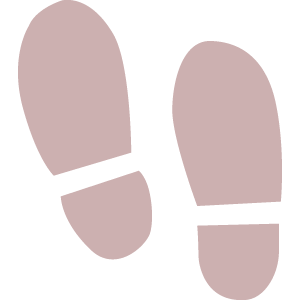 イククルのPC版マイページ内の足あとアイコン