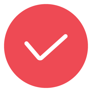 PCMAXのアプリ版赤いチェックマークONアイコン