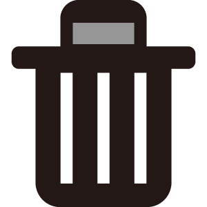 PCMAXのPC版黒い一括削除ゴミ箱アイコン